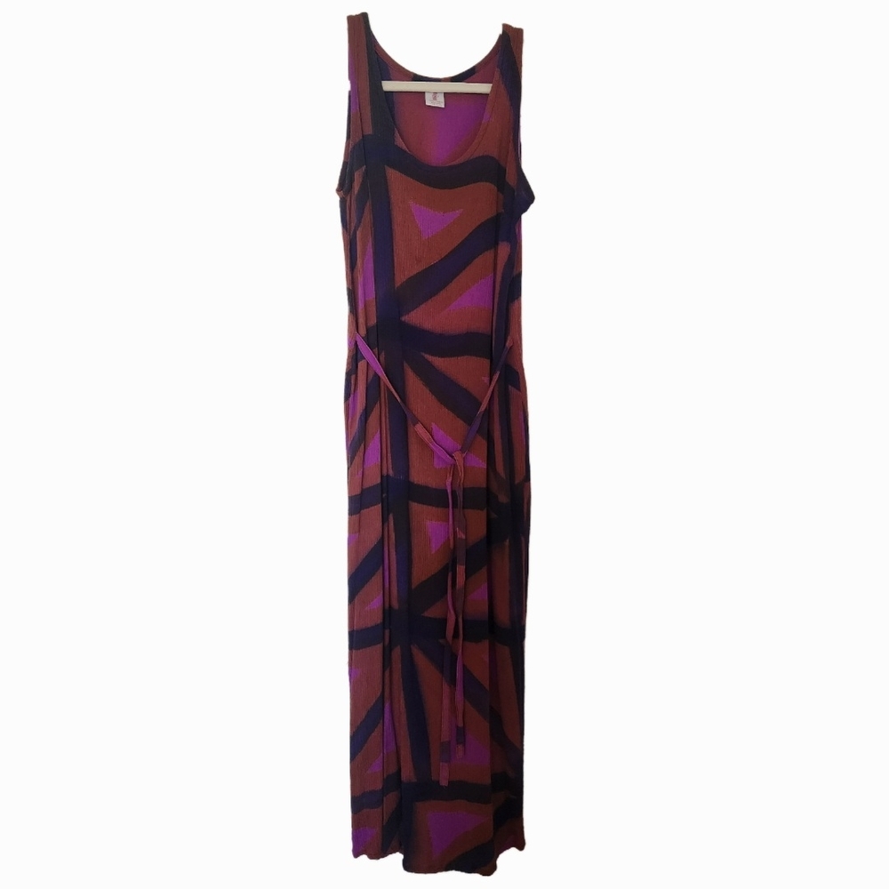 Boho Geometric Midi Dress
